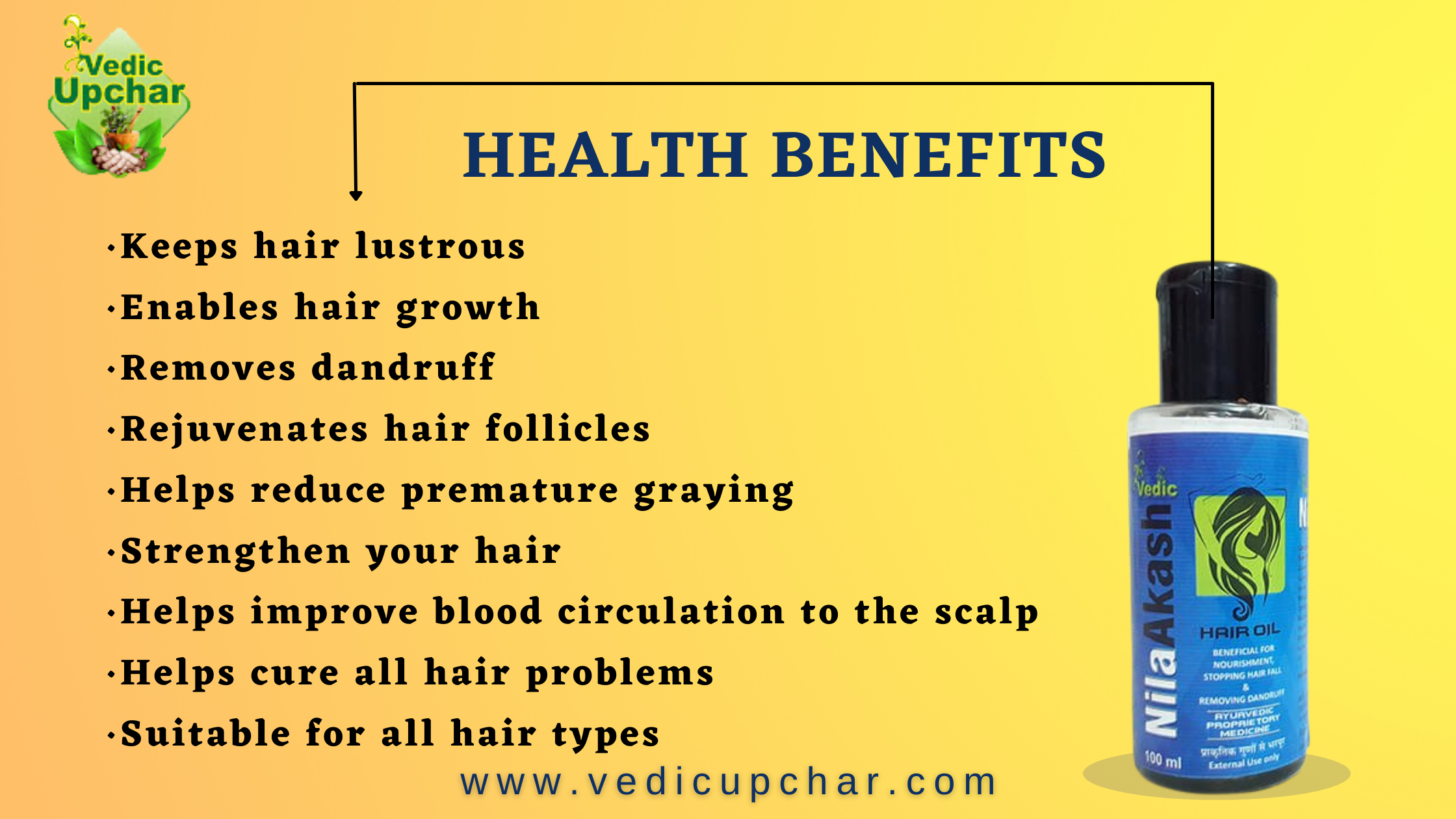 Vedic Nila Akash Hair Oil