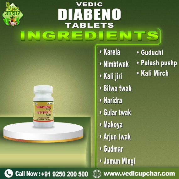 Vedic Diabeno Tablets - (120 Tabs)