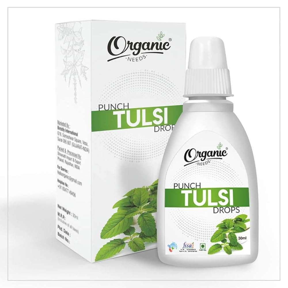 Buy Organic needs Panch Tulsi Drops (Tulsi Ark) - 30ml | Natural ...